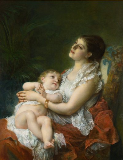 El abrazo de una madre de Adolphe Jourdan